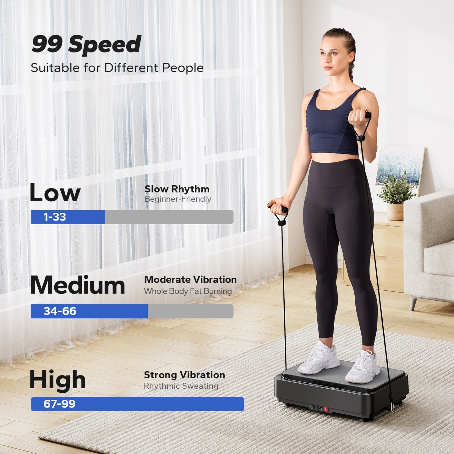 MERACH Vibration Plate For Lymphatic Drainage And Fat Loss