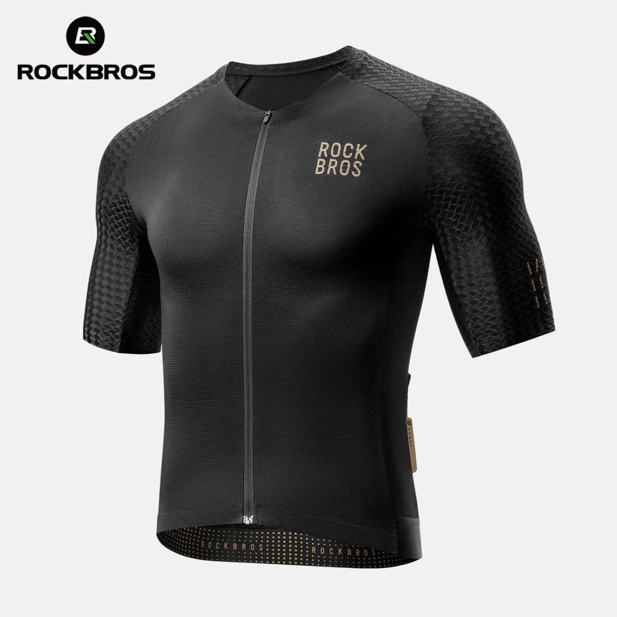 Rockbros Men Cycling Jersey Quick Dry Breathable Athletic Top