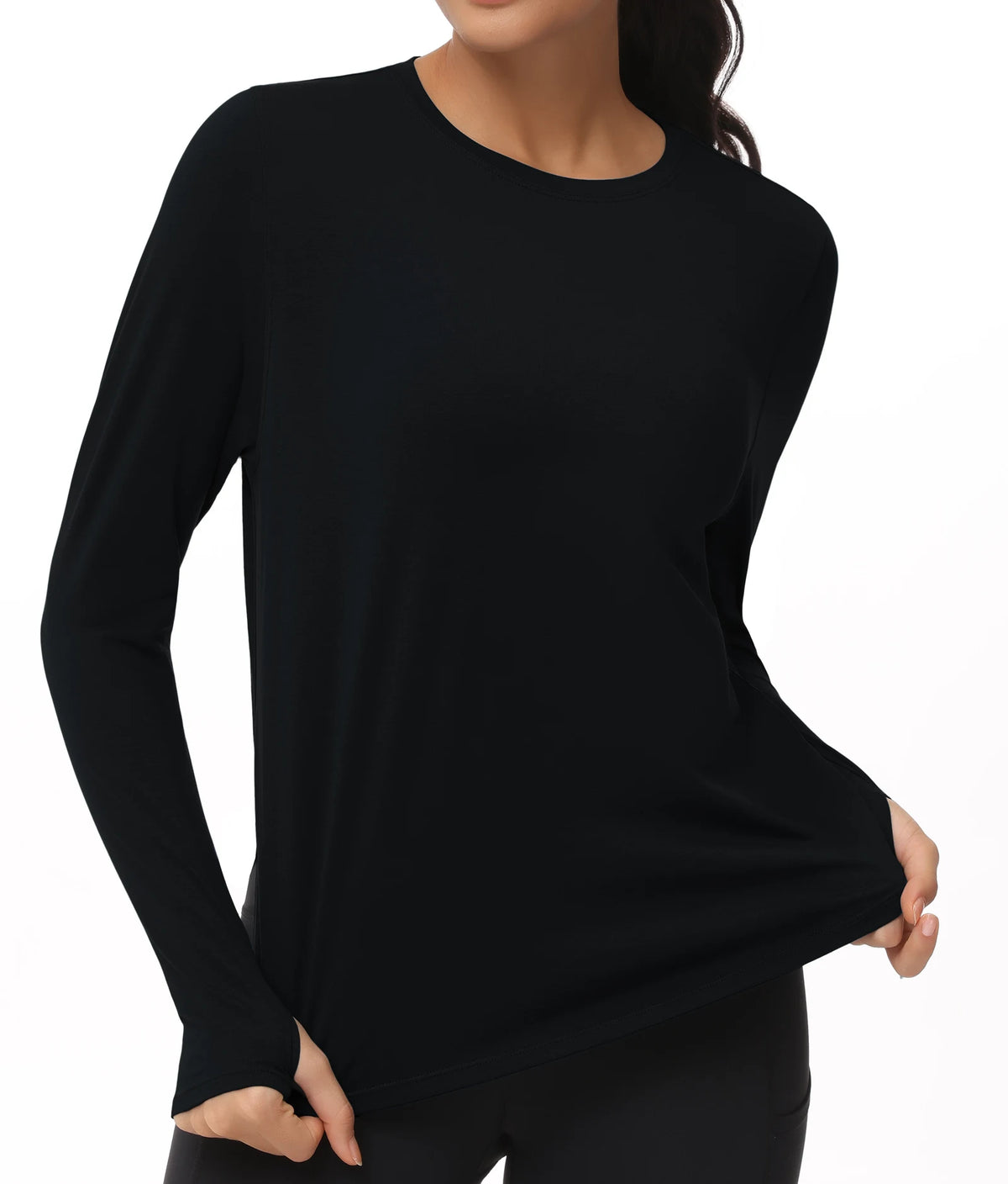 The Gym People Women's Long Sleeve Thumb Hole Yoga Shirt