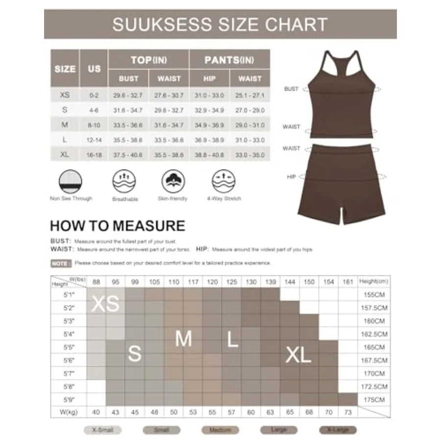 Two Piece Workout Set With Pockets And Built In Bra