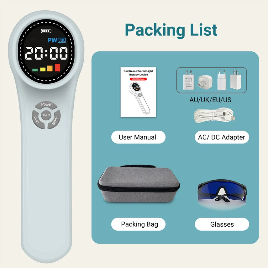 ZJKC Red Light Therapy LLLT Knee Hip Pain Relief Device