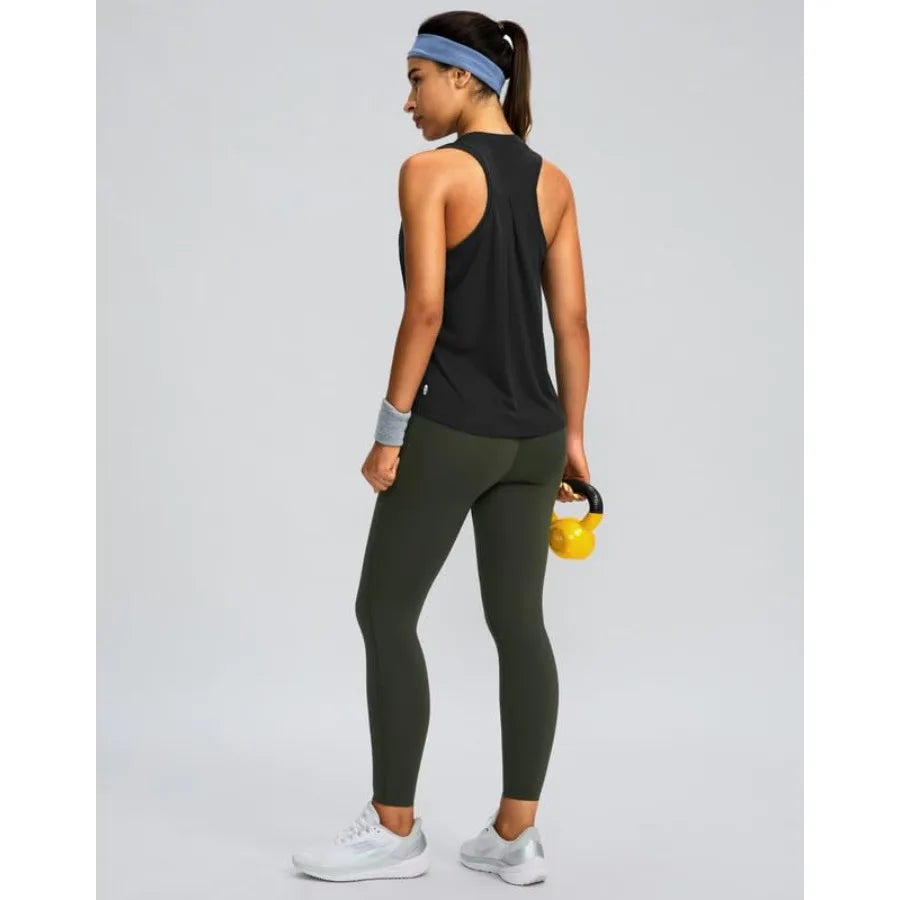 Women's Bamboo Fiber Racerback Workout Tank Top For Yoga