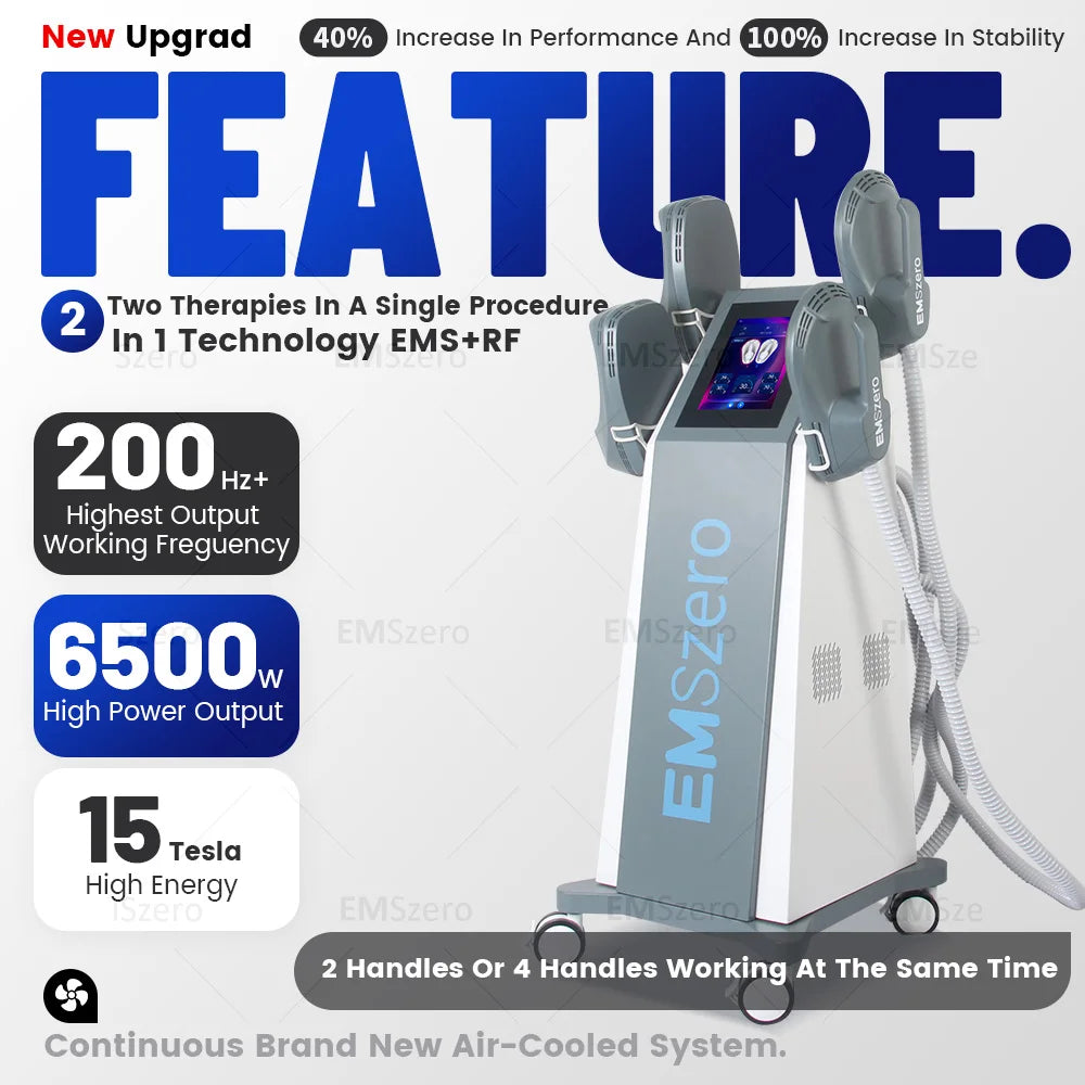 EMSZERO PRO 6500W NEO EMSzero15T Slimming Machine EMS+EMT/RF Nova Body Sculpting EMS Pelvic Muscle Stimulator Salon