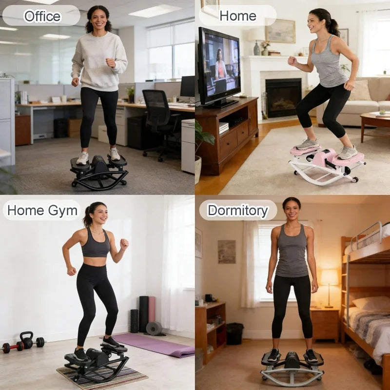 Rock Stepper Portable Silent Lateral Stepper For Home Gym Office