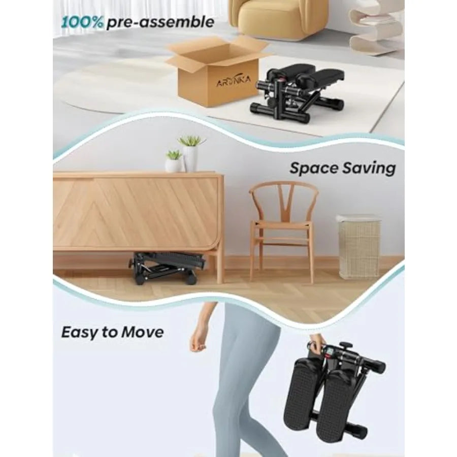 Mini Portable Stepper Machine With LED Monitor 330LBS Weight Capacity