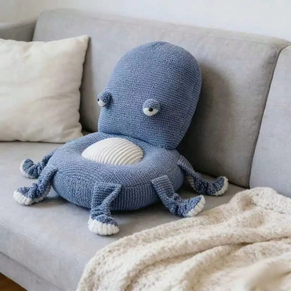 Soft Knitted Polyester Pillow Floor Cushion Lumbar Support