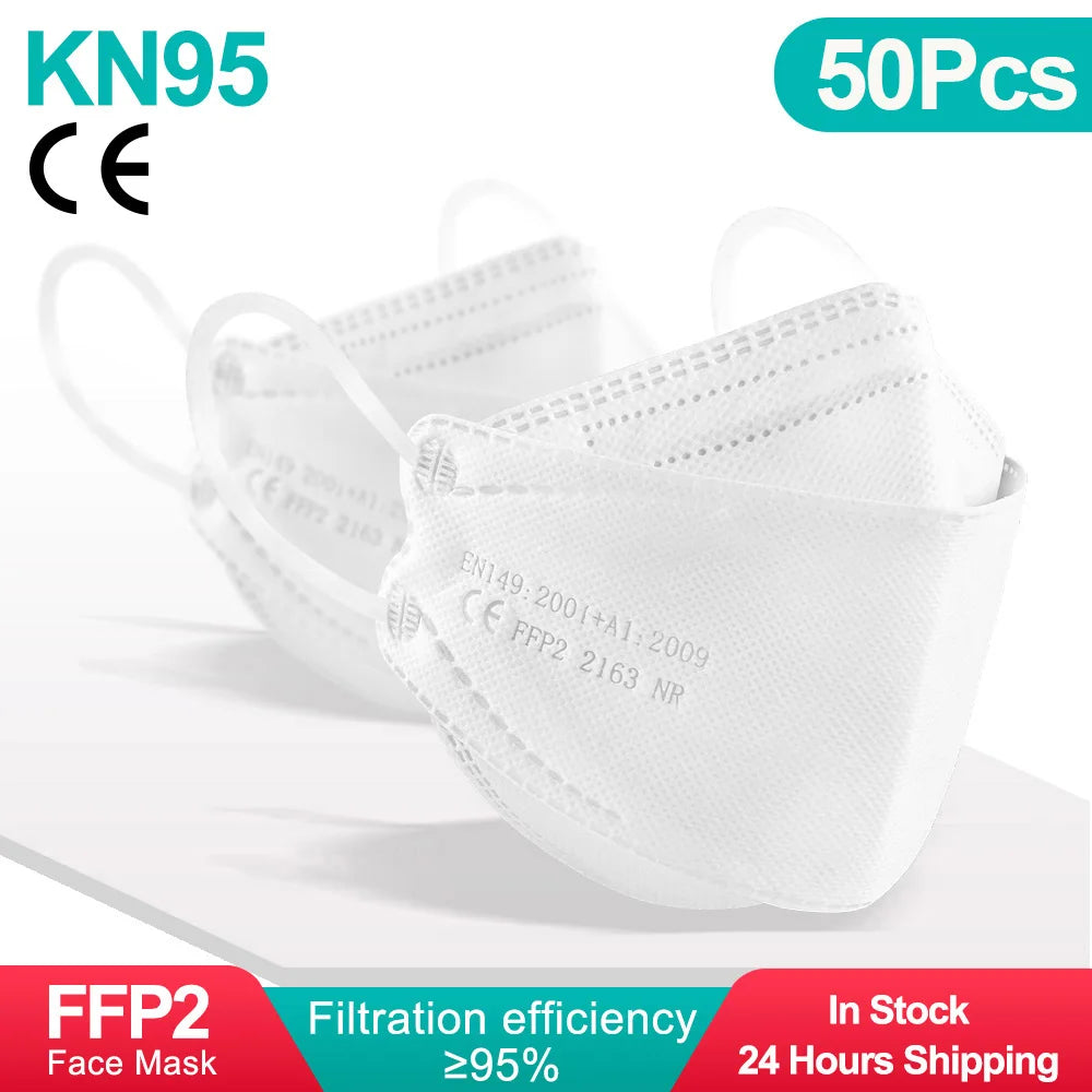 YUKUI KN95 FFP2 KF94 Face Mask CE Certified Disposable Masks
