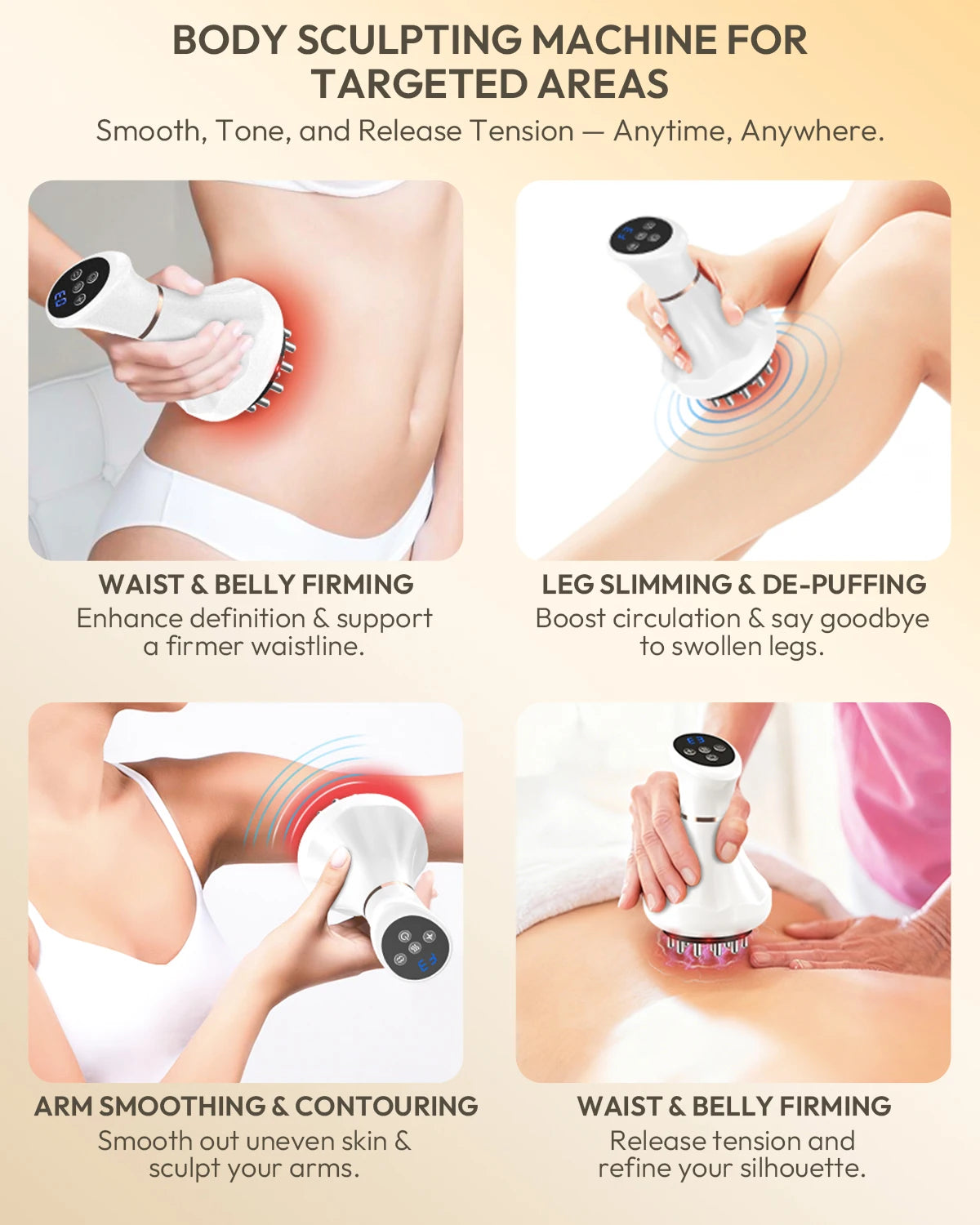 Lymphatic Drainage Massager And Anti Cellulite Body Sculpting Tool
