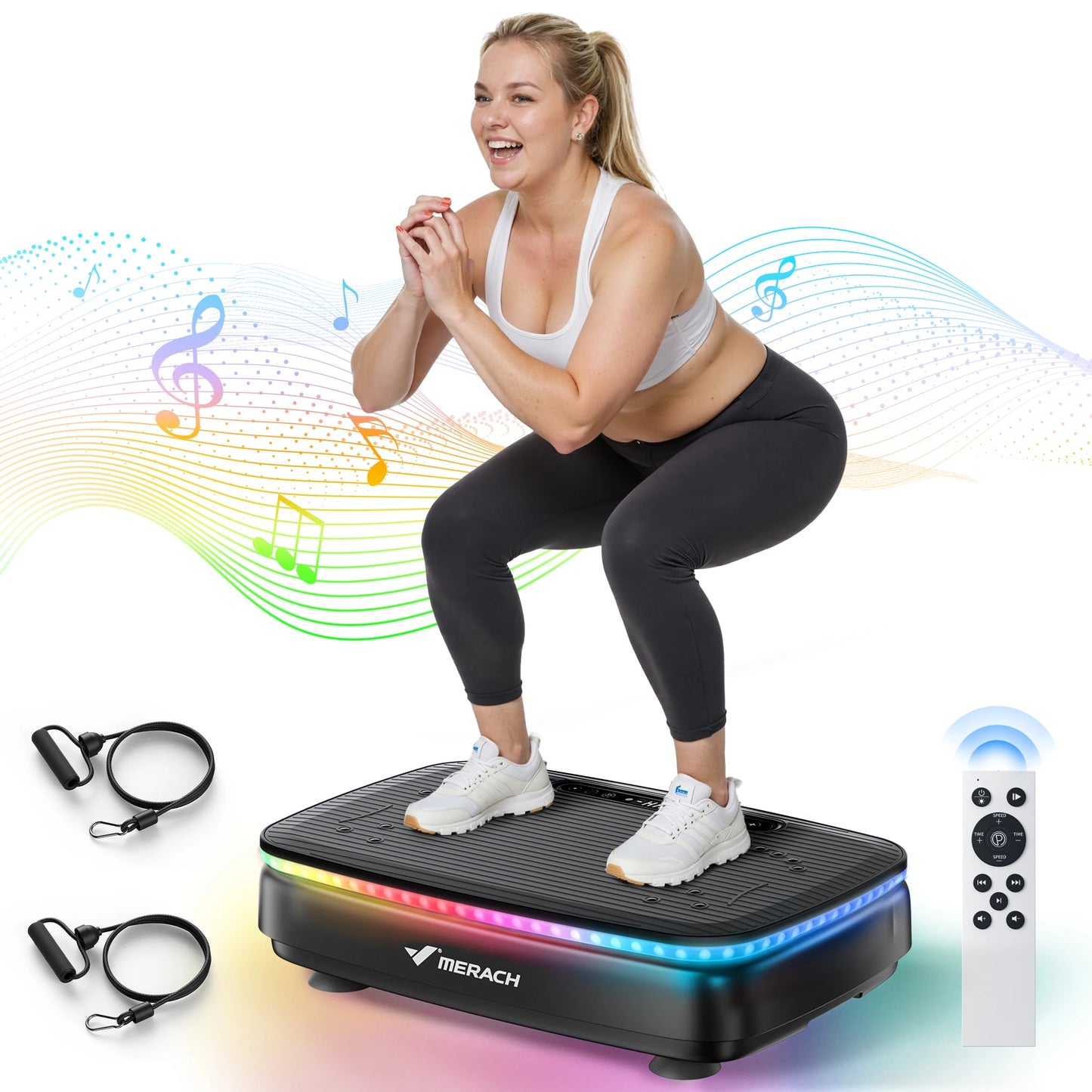 MERACH Vibration Plate Exercise Machine For Full Body Workout