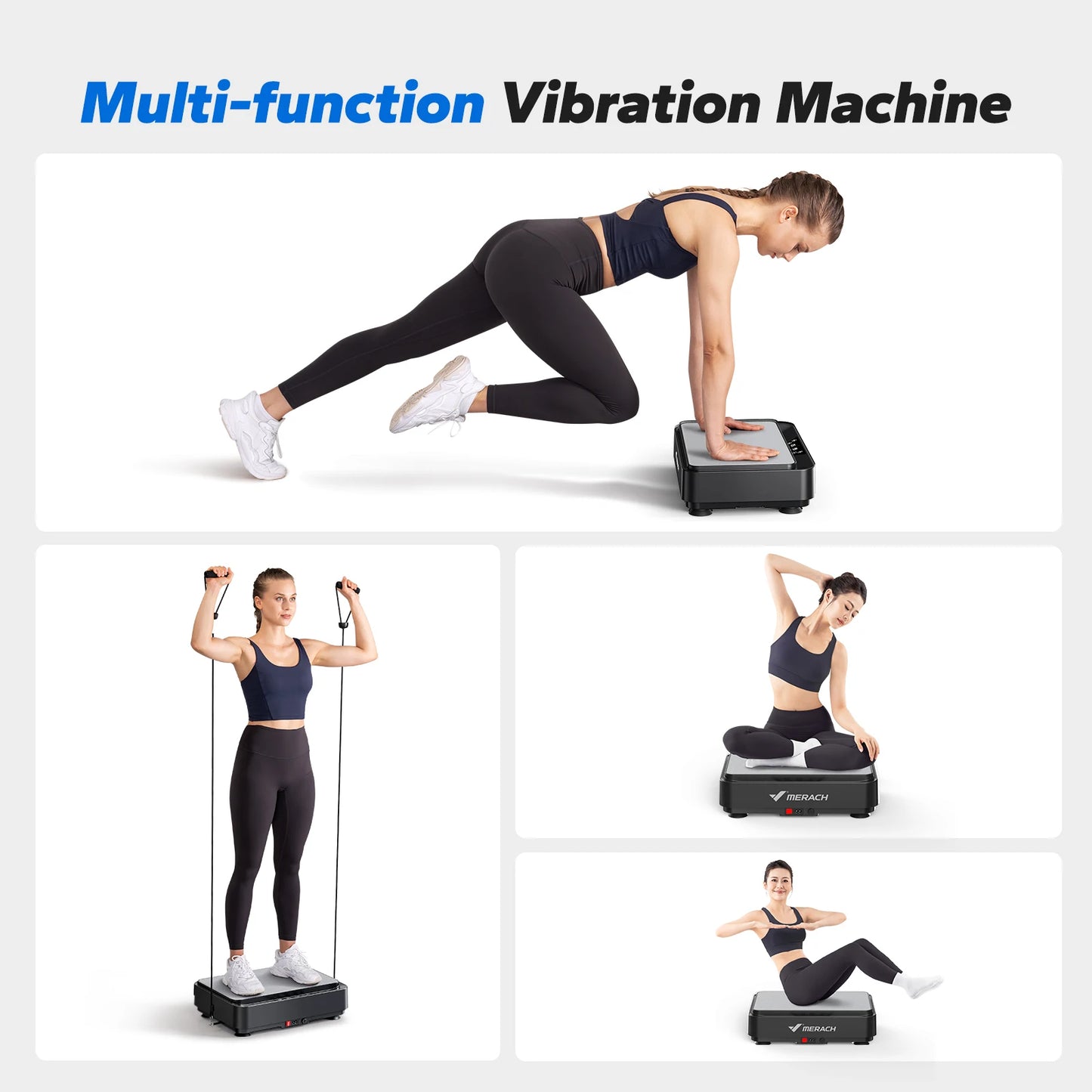 MERACH Vibration Plate For Lymphatic Drainage And Fat Loss