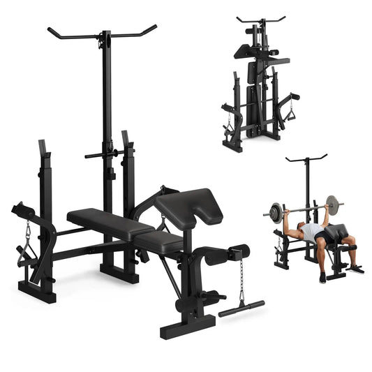 Foldable Six In One Adjustable Weight Bench For Home Gym
