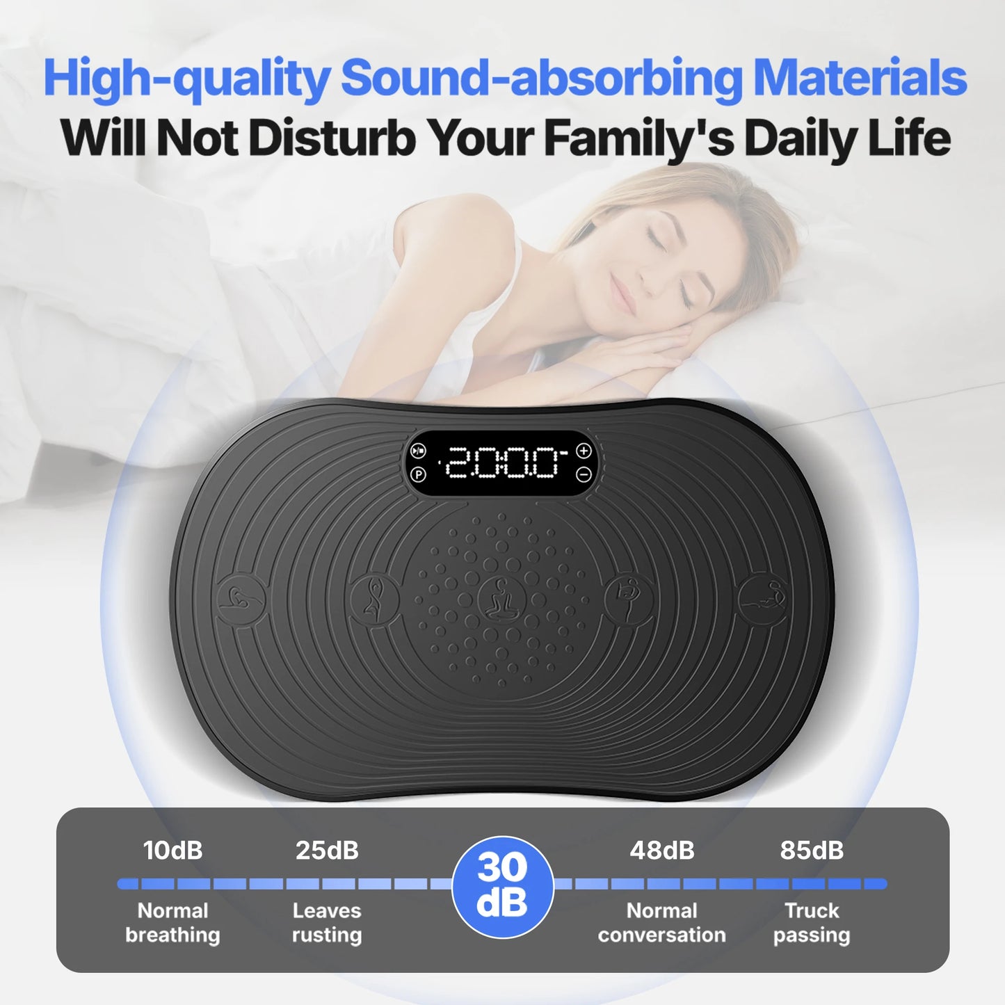 MERACH Vibration Plate V33 Pro With Bluetooth Speaker Touchscreen