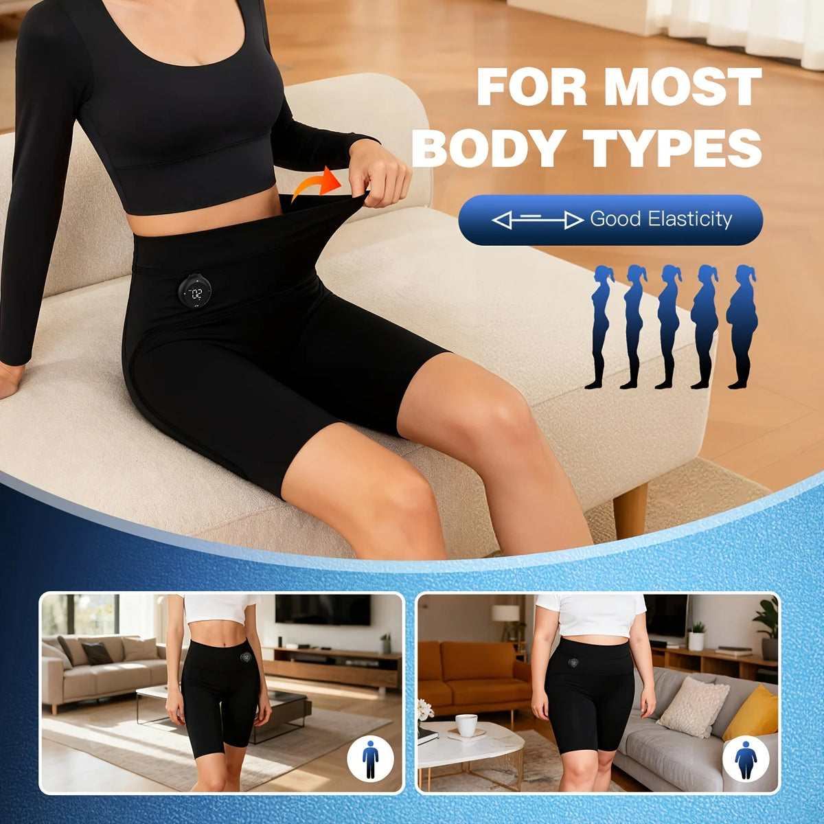 Jitesy EMS Glute Stimulator Shorts With Rechargeable Muscle Training