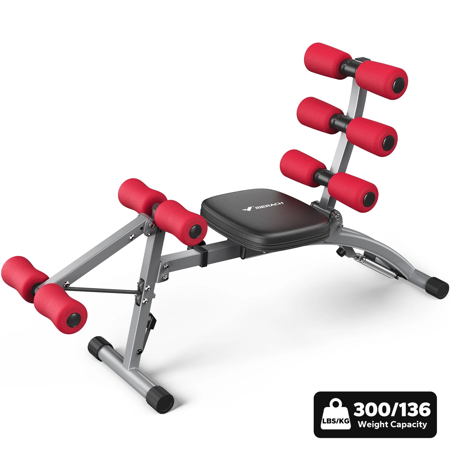 MERACH Abdominal Machine Multi Functional Adjustable Sit Up Bench