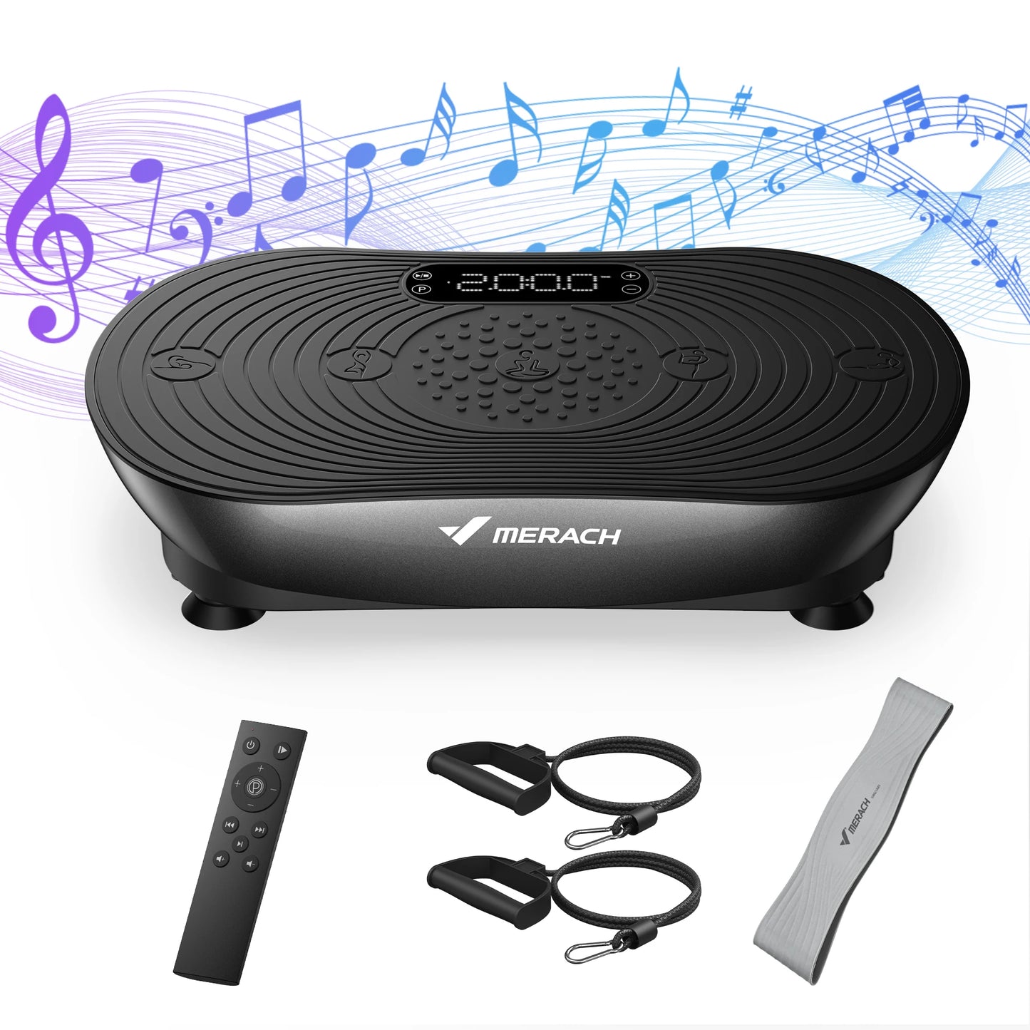 MERACH Vibration Plate V33 Pro With Bluetooth Speaker Touchscreen