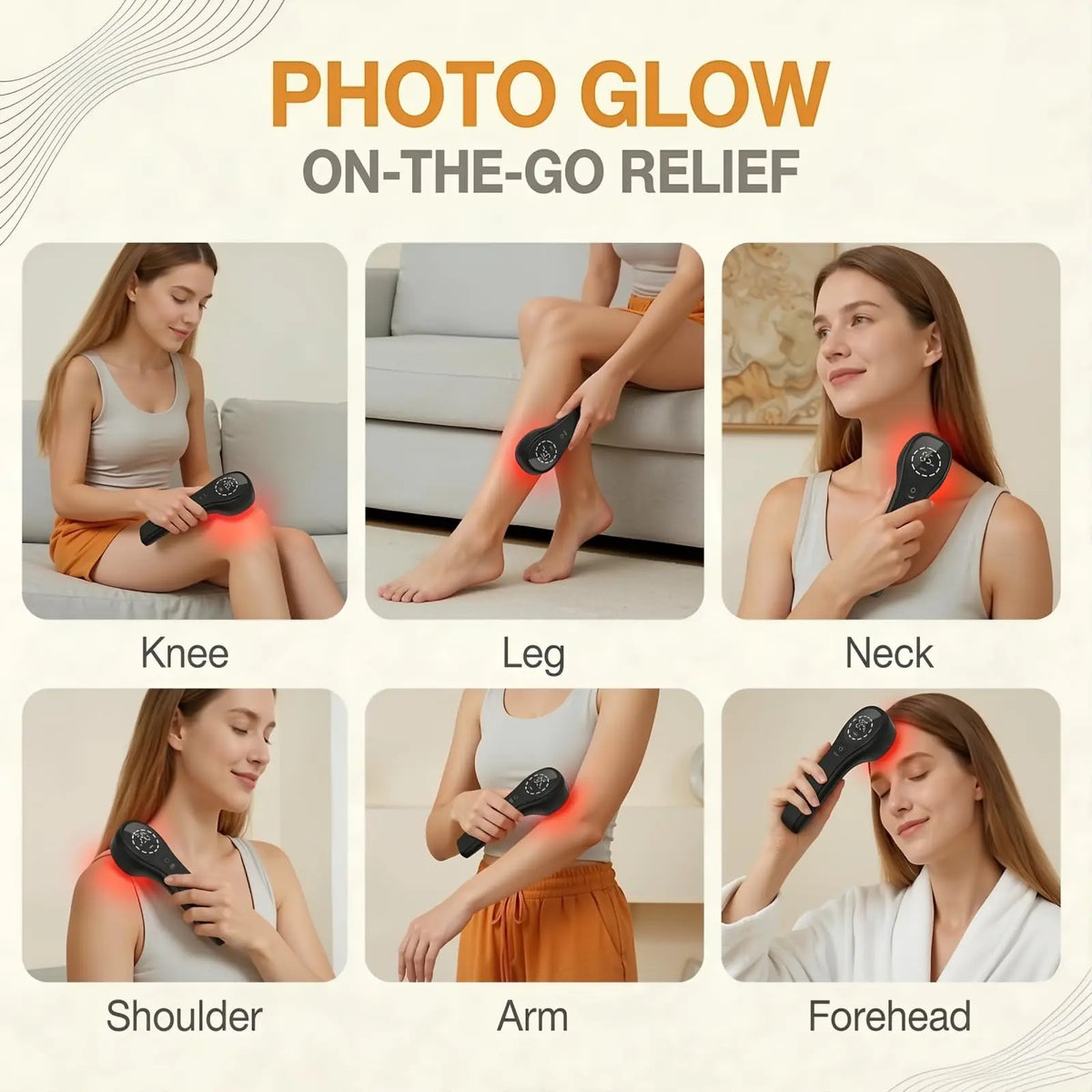 Jitesy Handheld Red Light Therapy Device For Skin And Pain