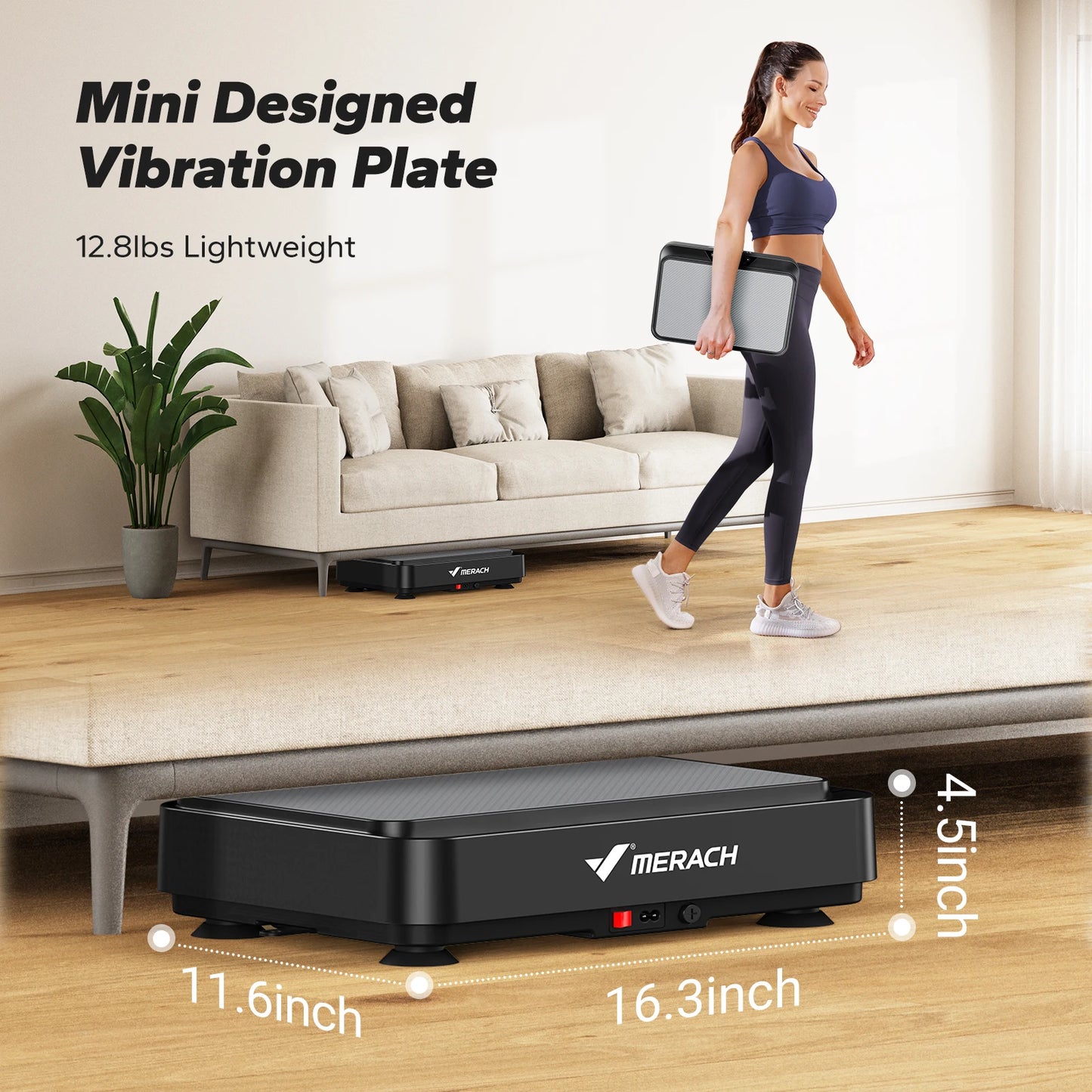 MERACH Vibration Plate For Lymphatic Drainage And Fat Loss
