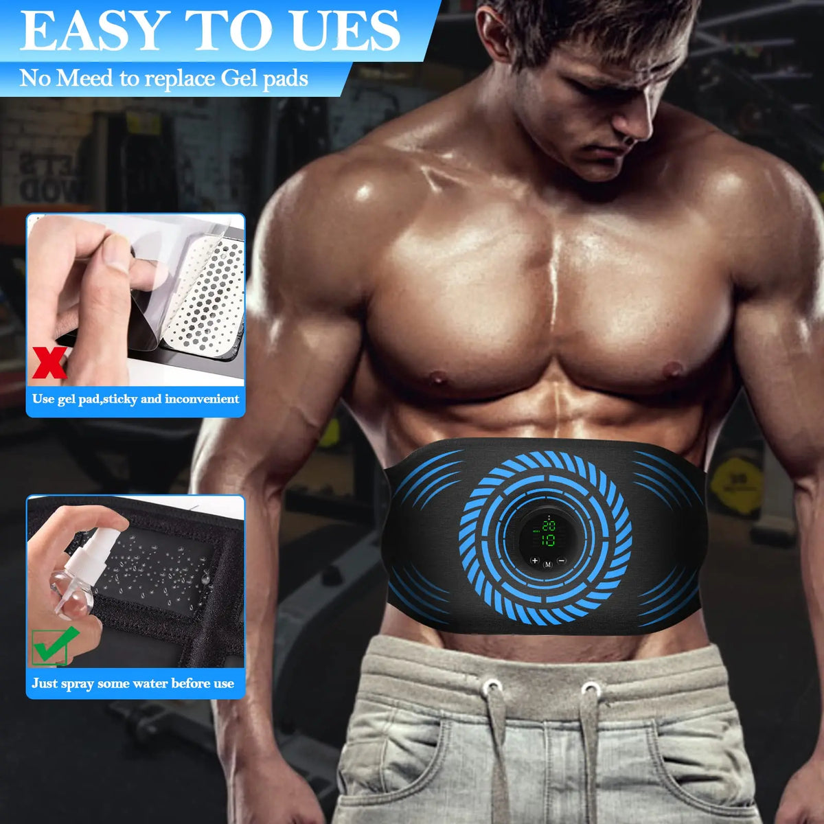 Jitesy Wireless EMS Abdominal Toning Belt Muscle Stimulator