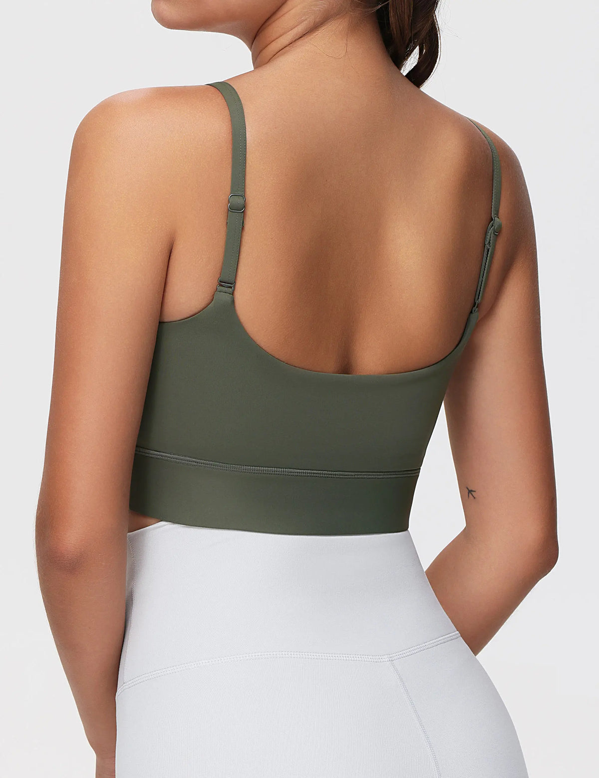 The Gym People Women's Adjustable Longline Wireless Sports Bra Yoga