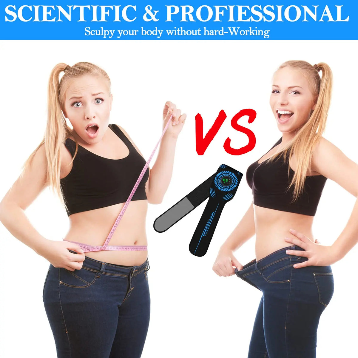 Jitesy Wireless EMS Abdominal Toning Belt Muscle Stimulator