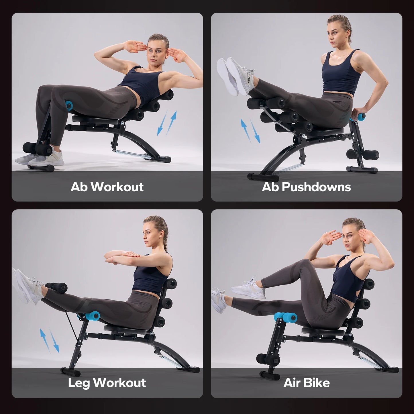 MERACH Abdominal Machine Multi Functional Adjustable Sit Up Bench