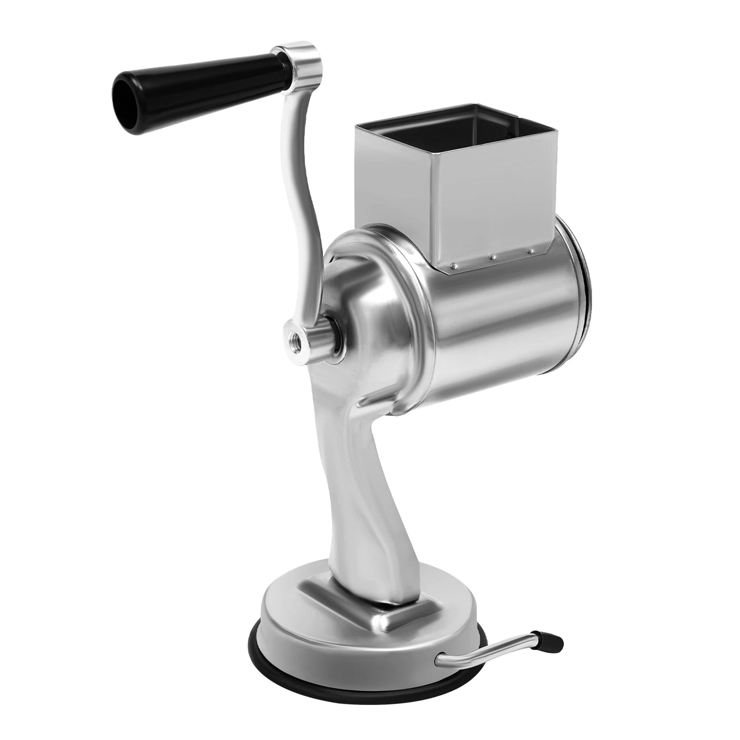 Five Blade Rotary Vegetable Grater With Suction Base Stainless Steel