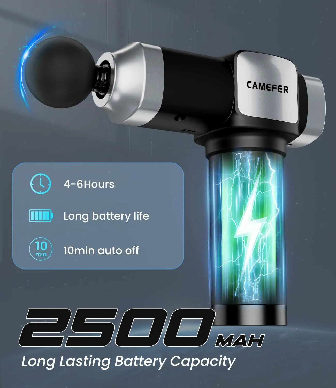 Deep Tissue Massage Gun With 30 Speeds And 6 Attachments
