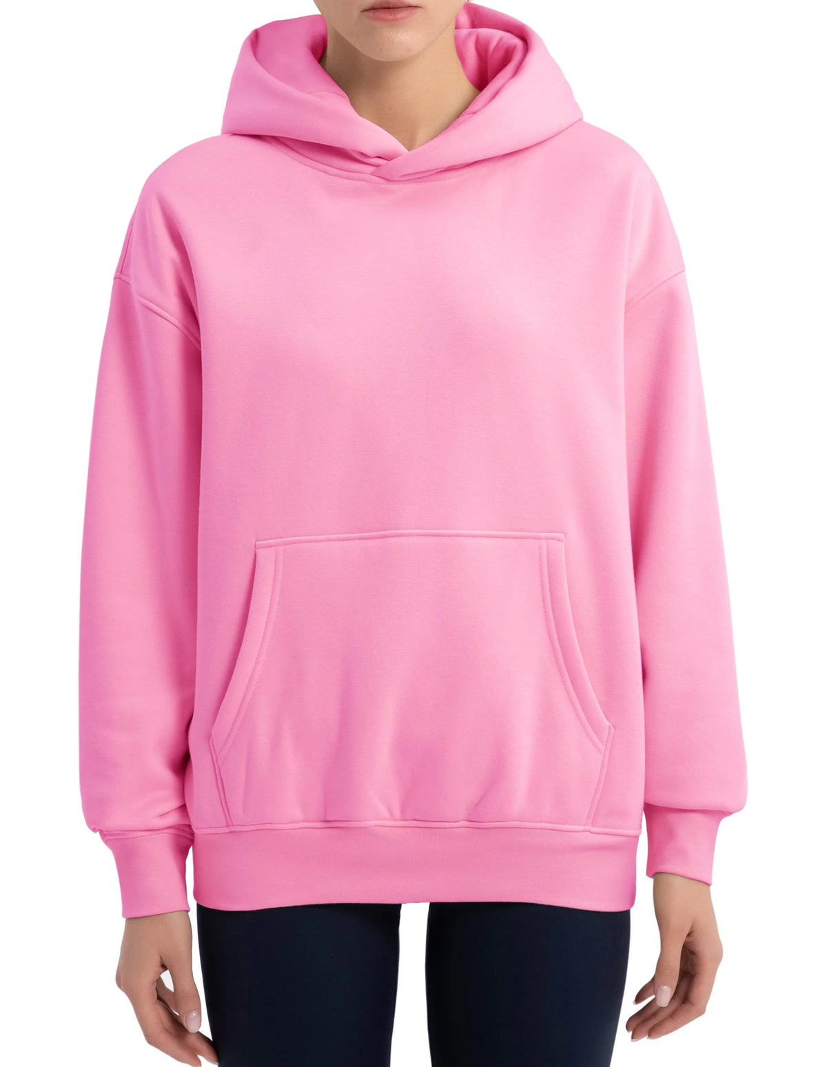 The Gym People Women Oversized Fleece Hoodie Pullover Sweatshirt