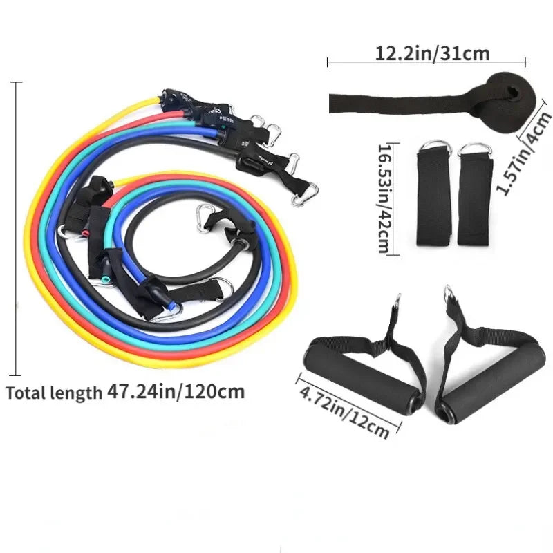 Multifunction Fitness Tension Rope Set for Abdomen and Arm Training