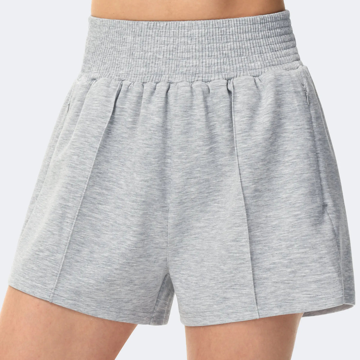The Gym People Women High Waist Stretchy Athletic Sweat Shorts