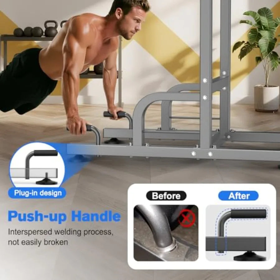 Power Tower Pull Up Bar Dip Station Home Gym ProSeries