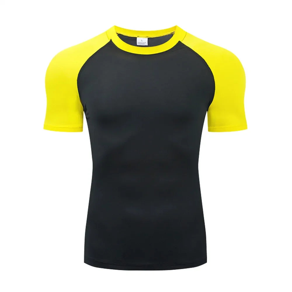 Men's Compression T Shirt For Outdoor Training And Fitness