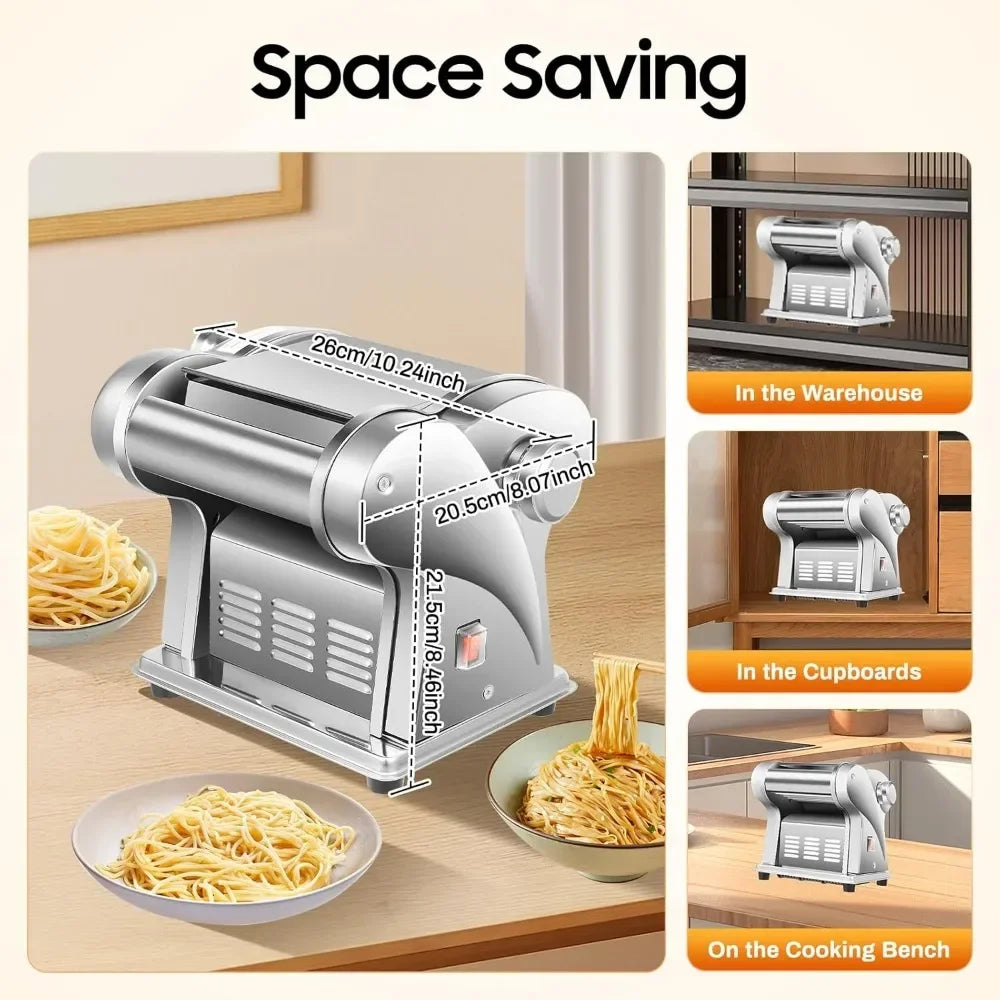 Bymaocar Automatic Noodle Machine 135W Tabletop Pasta Maker
