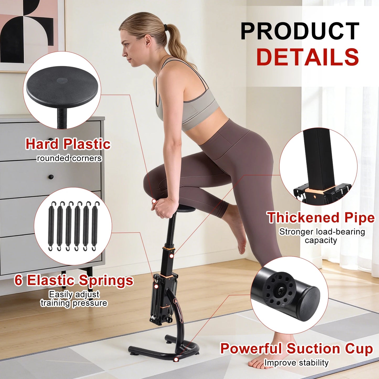 Assisted Squat Machine With Height Adjustable Glute Trainer For Home Gym