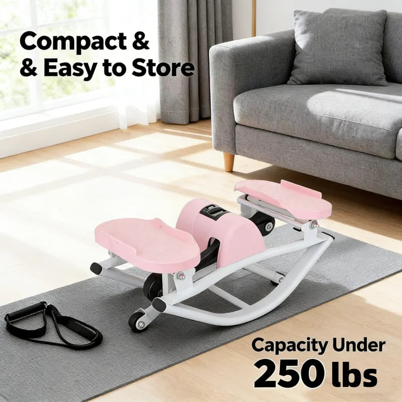 Rock Stepper Portable Silent Lateral Stepper For Home Gym Office