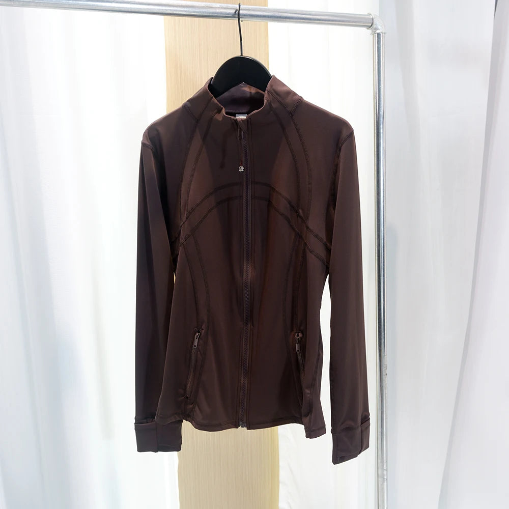 Lulu Flora Stand Collar Jacket For Yoga Outdoor Quick Dry
