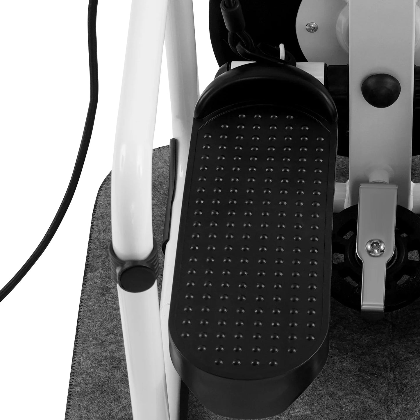 Stair Stepper With Seat And Resistance Bands For Home Gym