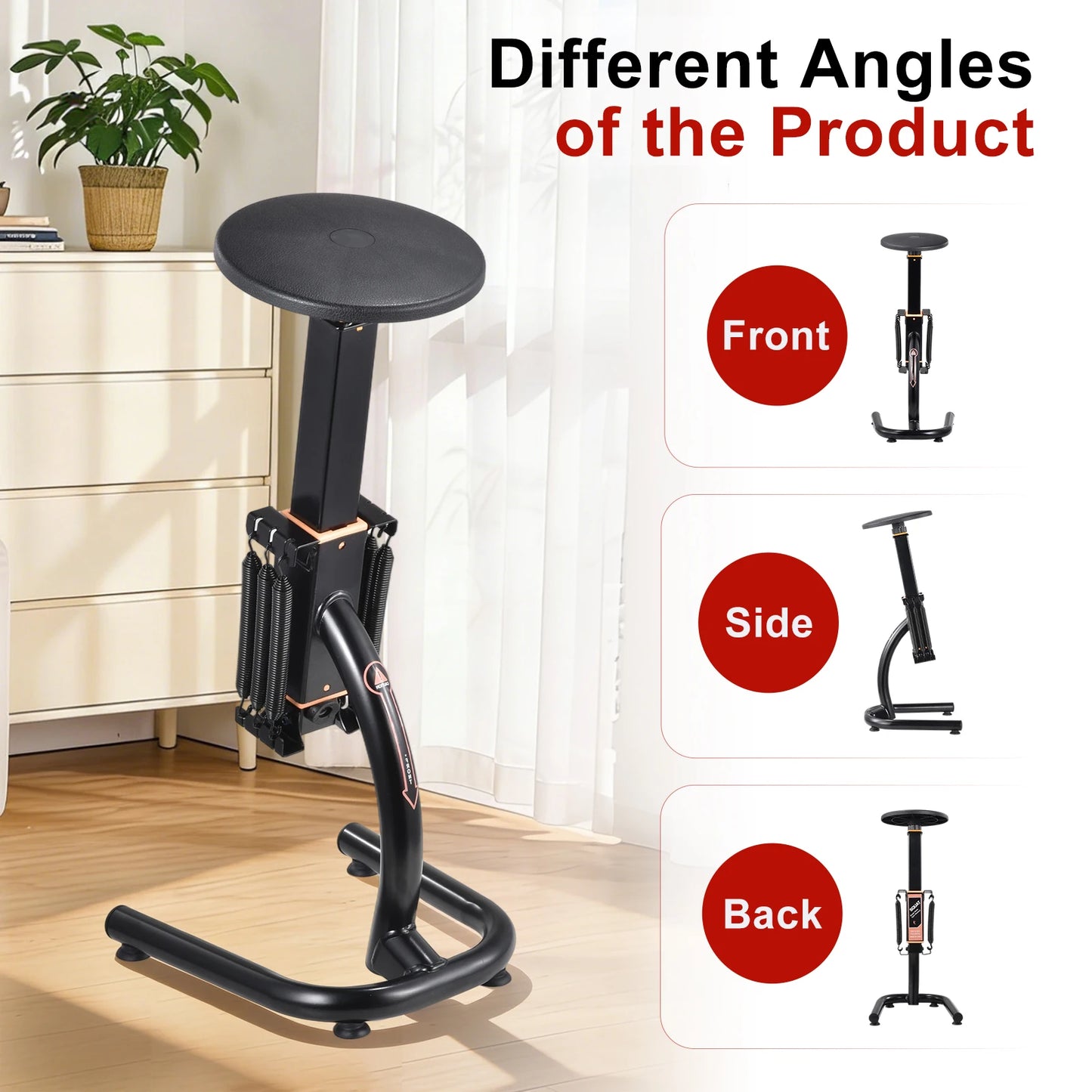 Assisted Squat Machine With Height Adjustable Glute Trainer For Home Gym