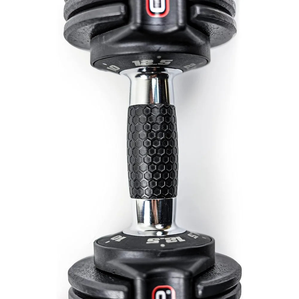 CAP Barbell ADJUSTABELL Adjustable Round Dumbbell Weights - Singles & Pairs | 12.5 lb, 25 lb & 55 lb