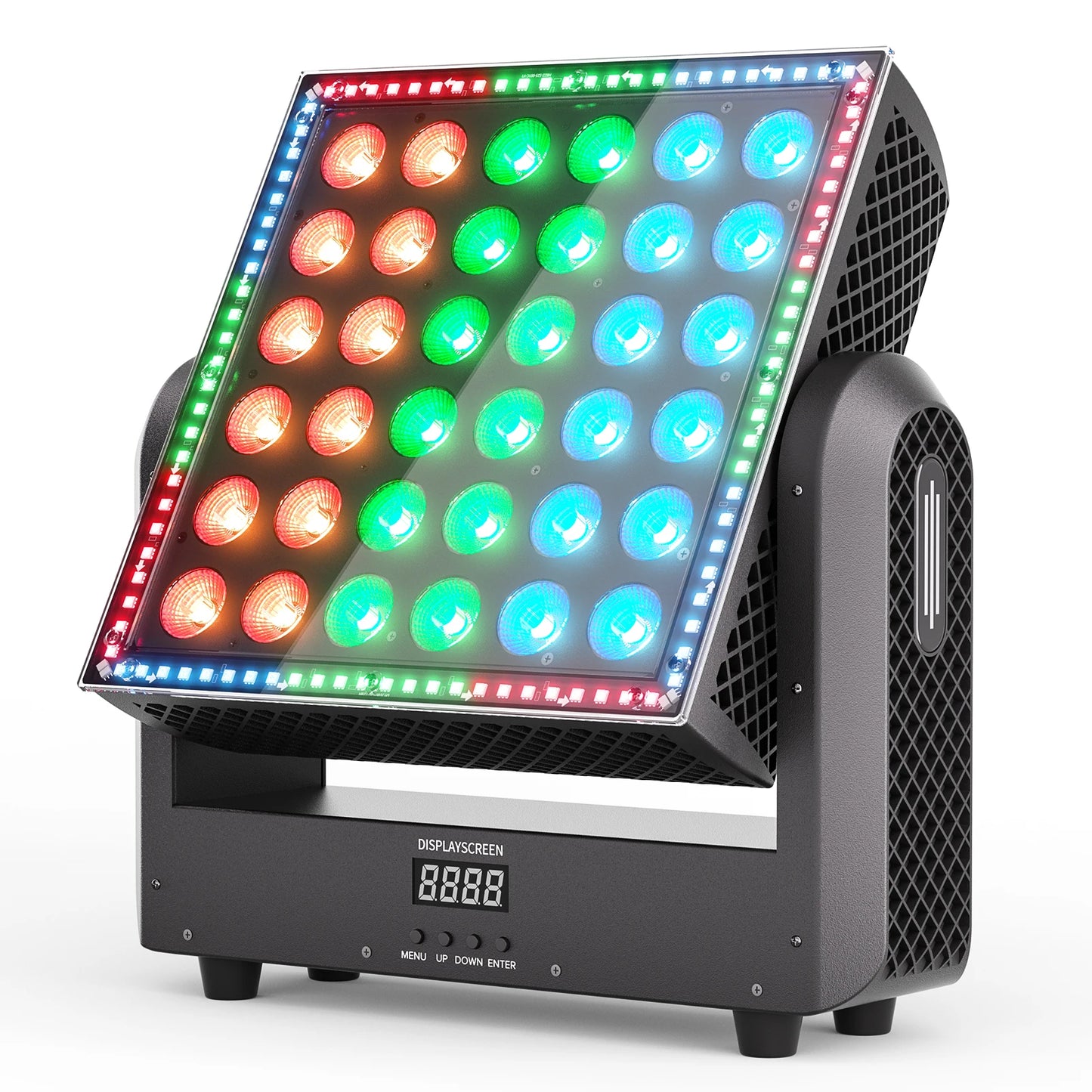 Fieryzeal 200W RGBW Moving Head Wash Light DMX512 Stage Effect