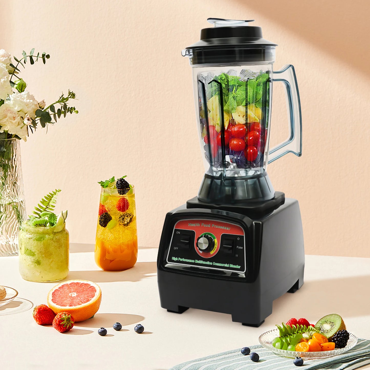 Bymaocar Large Capacity Juicer Blender For Juices And Milkshakes