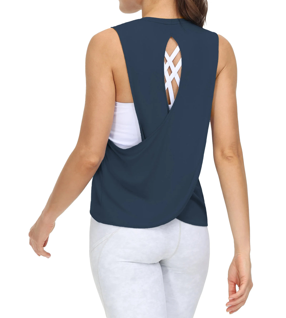 The Gym People Women Cross Back Breathable Yoga Workout Tank