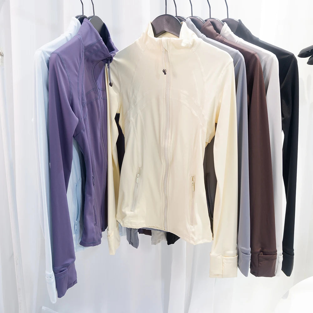Lulu Flora Stand Collar Jacket For Yoga Outdoor Quick Dry