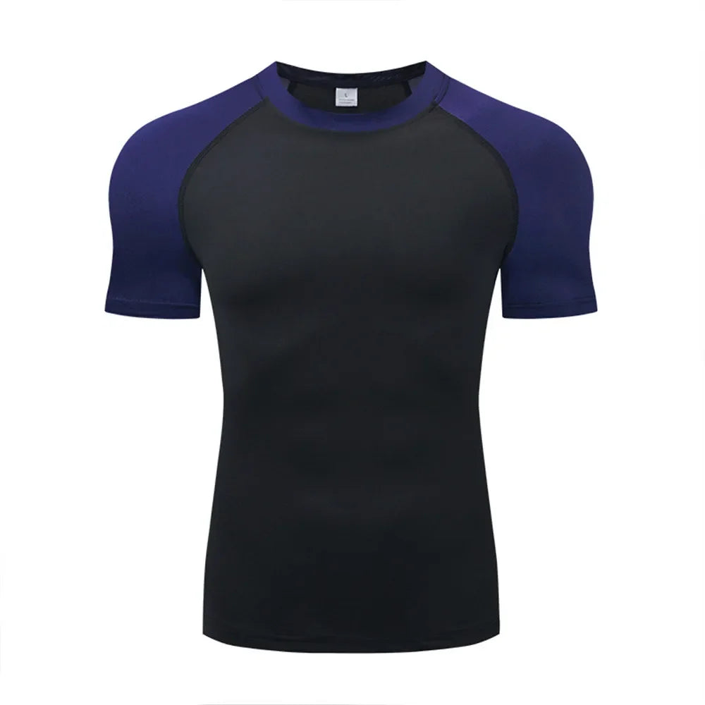 Men's Compression T Shirt For Outdoor Training And Fitness