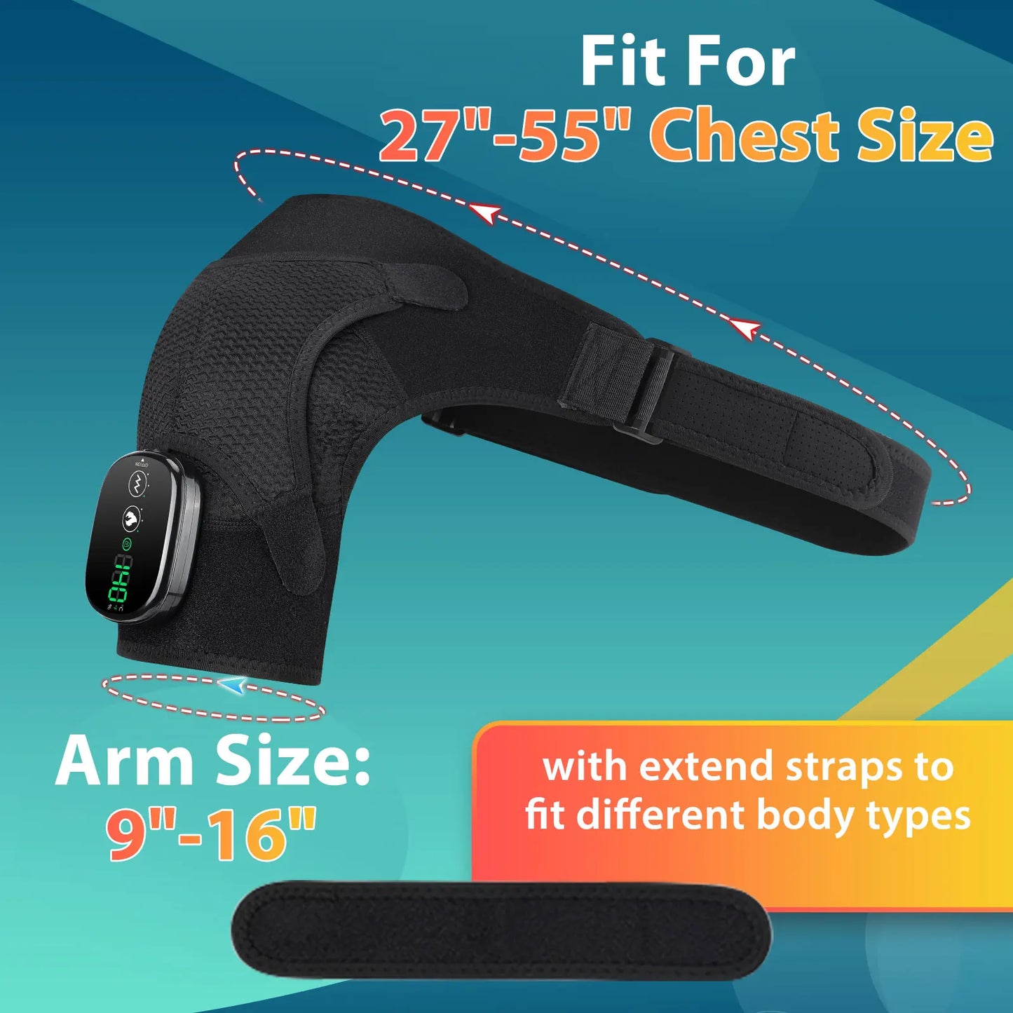 Hailicare Electric Heating Pad Shoulder Massager For Joint Pain Relief