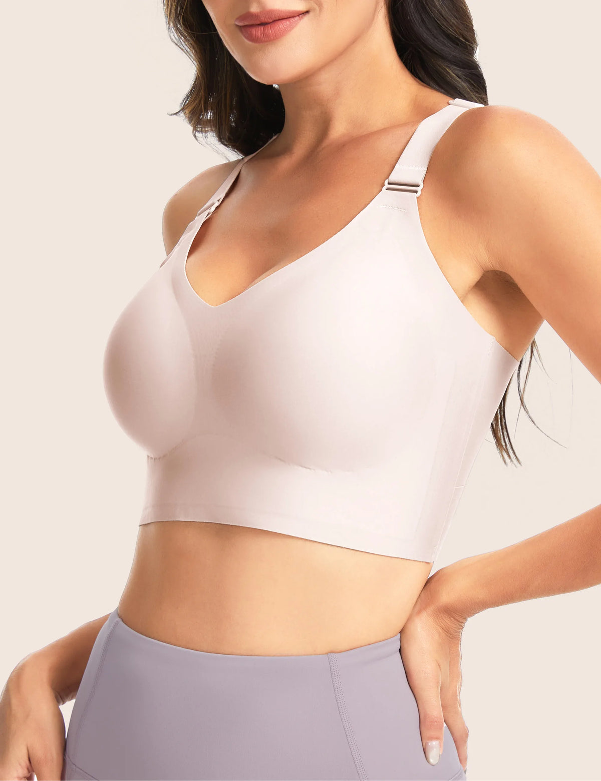 The Gym People Womens Wireless Push Up Racerback Seamless Bralette