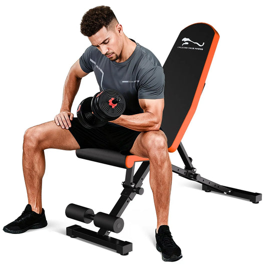 Heavy Duty 1000LB Adjustable FID Weight Bench For Home Gym