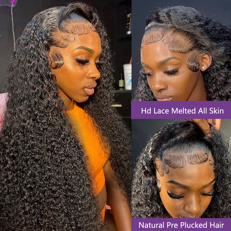 BEKAS Deep Wave Brazilian Frontal Wig 98 Percent Human Hair