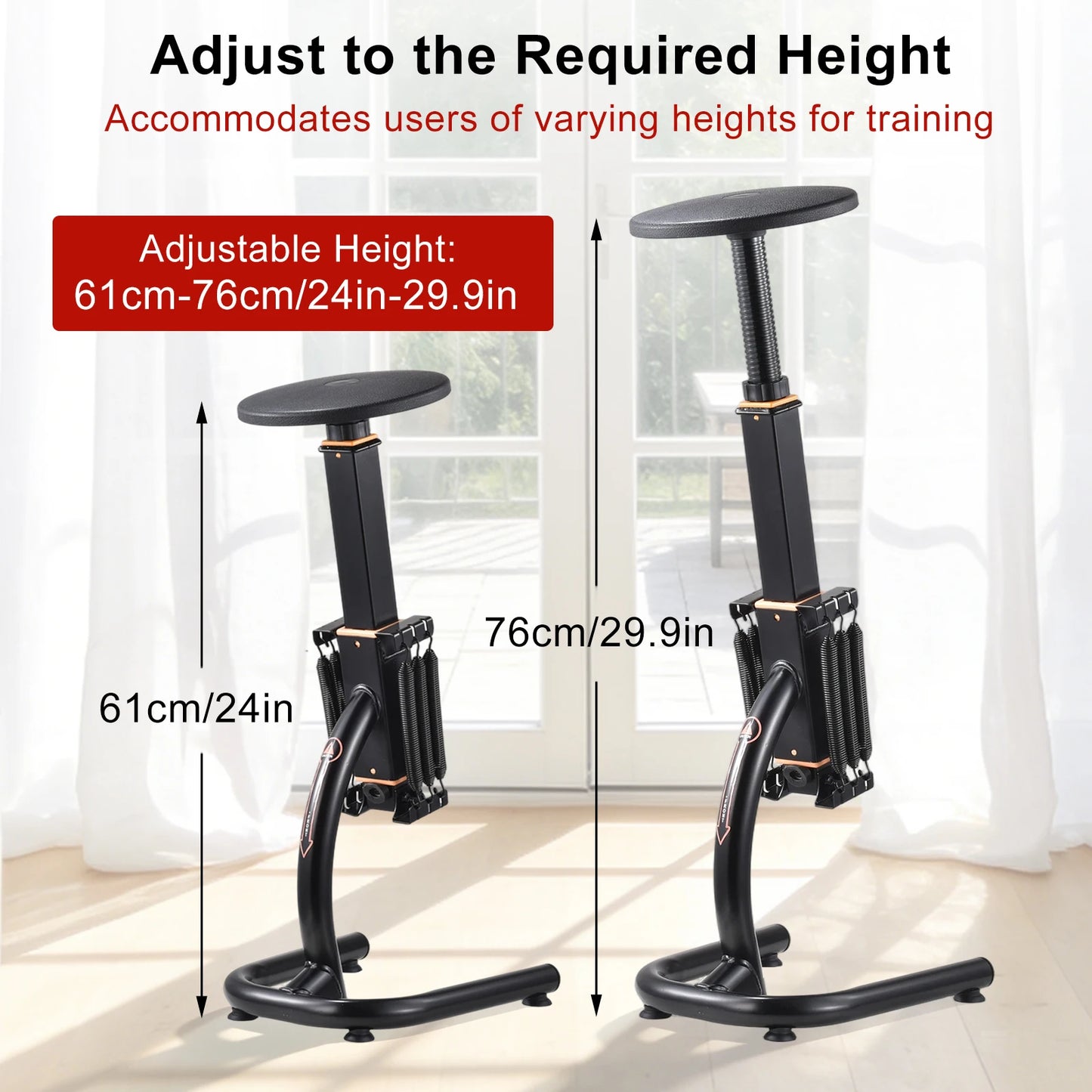 Assisted Squat Machine With Height Adjustable Glute Trainer For Home Gym