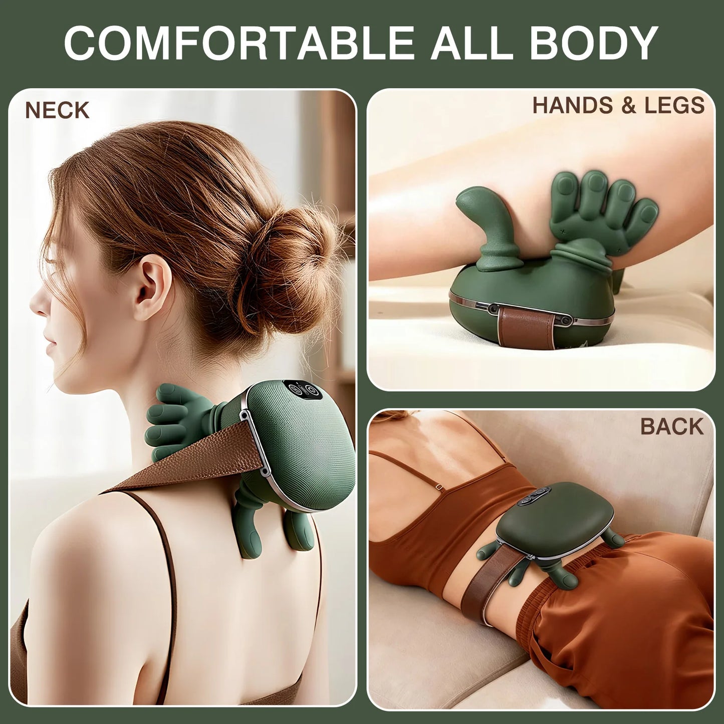 Shoulder And Neck Massager With Heated 4D Kneading Massage